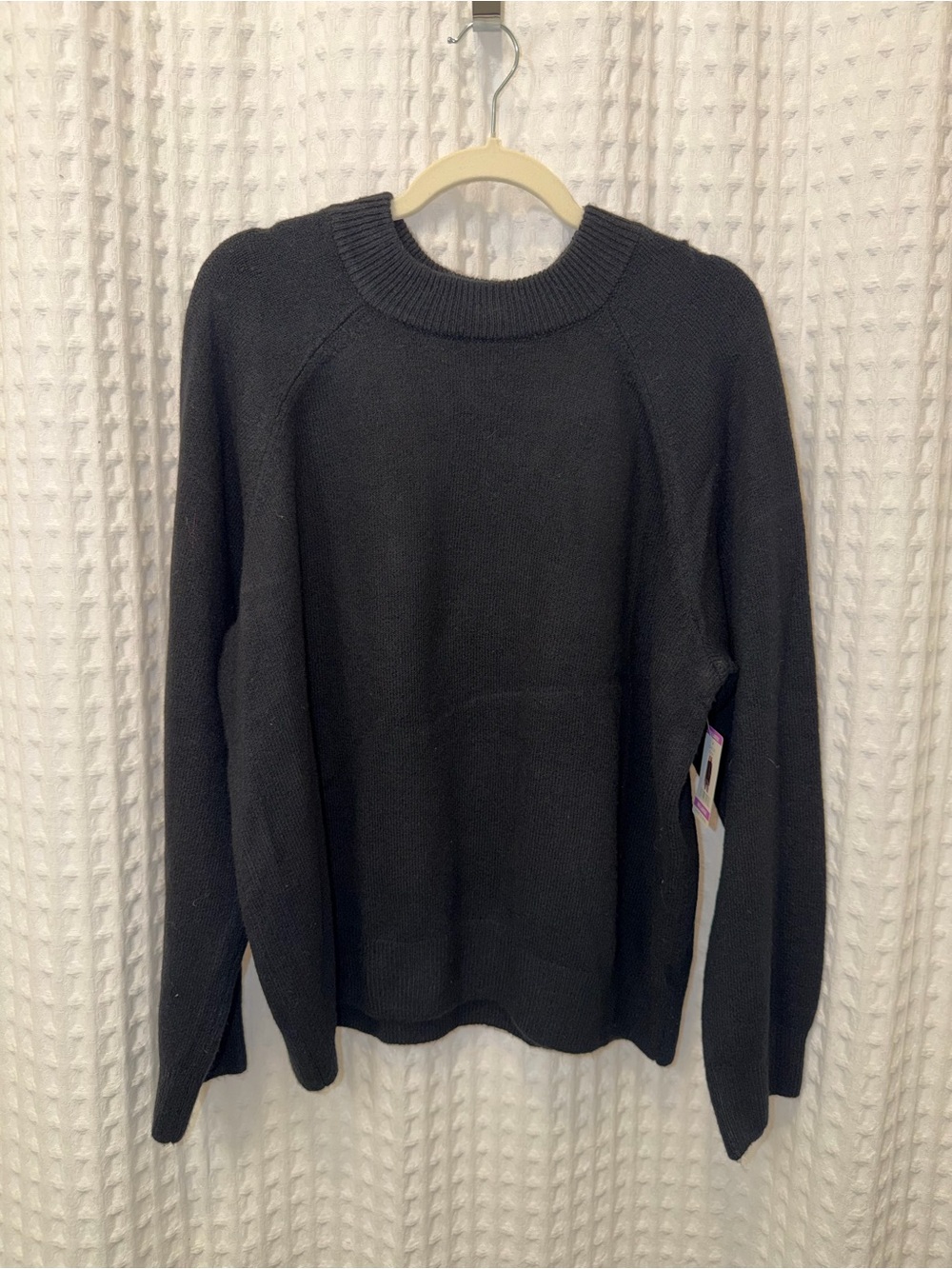 Vince Camuto Black Crewneck Knit Sweater